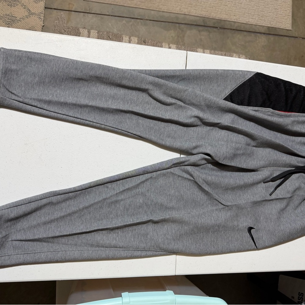 Men’s Nike Gray and Black Joggers Dri-Fit